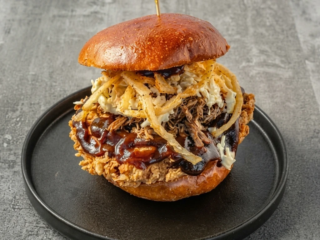 Crispy chicken sandwich at Kosmos Eatery in downtown London, Ontario