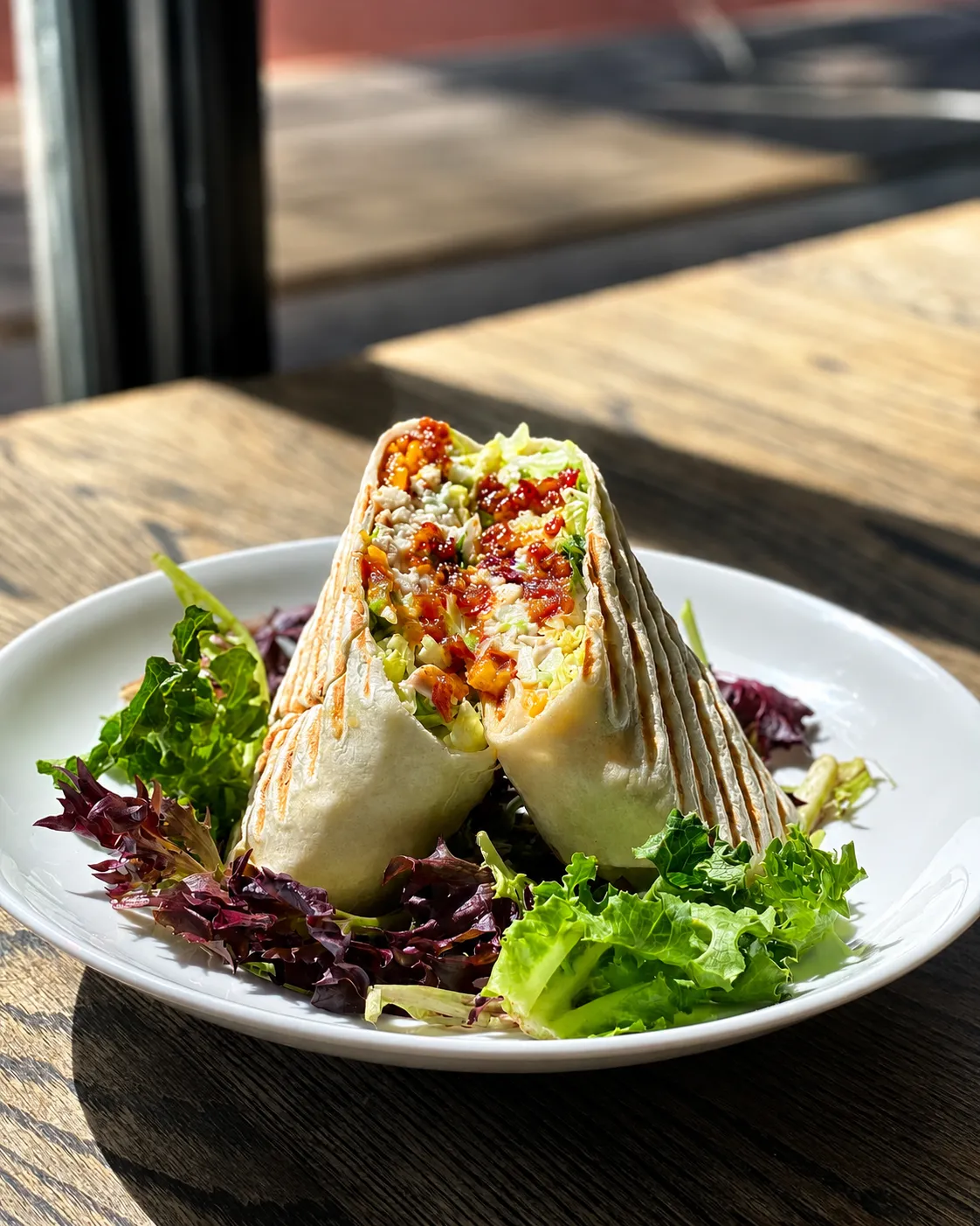 Richmond Wrap at Kosmos Eatery London ON - fresh loaded wrap sandwich